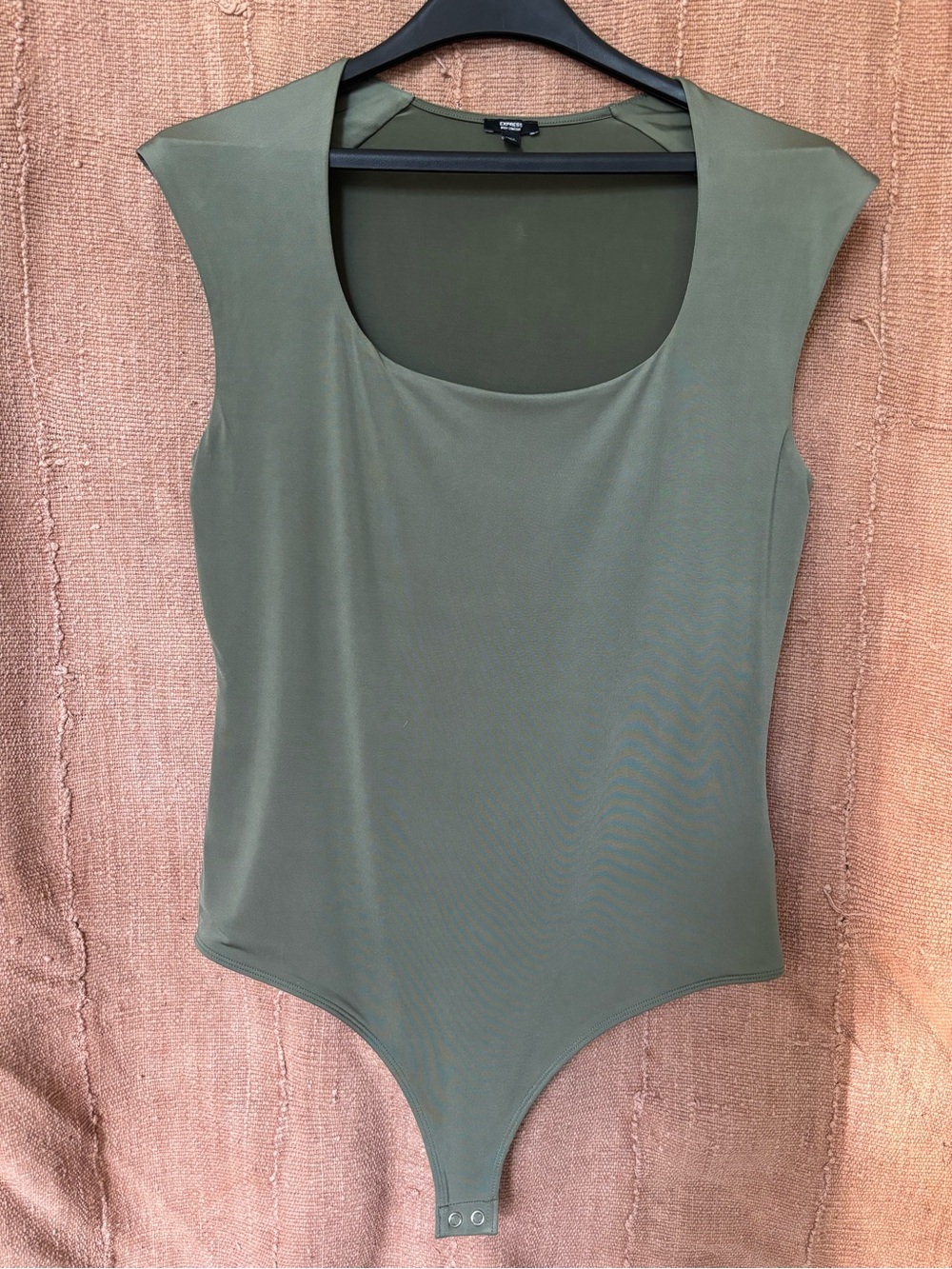 Express Body Contour Olive Green Body Suit